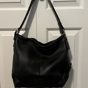 **Authentic** Black Coach leather bag